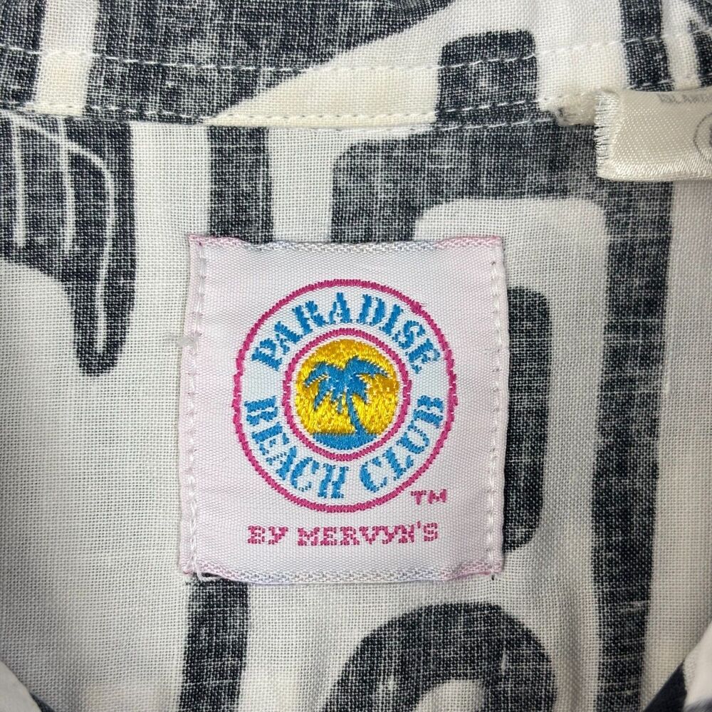 Vintage Men’s Hawaiian Shirt M Reverse Print Inside Out 90s Y2K USA Mervyns Tiki - Picture 2 of 15
